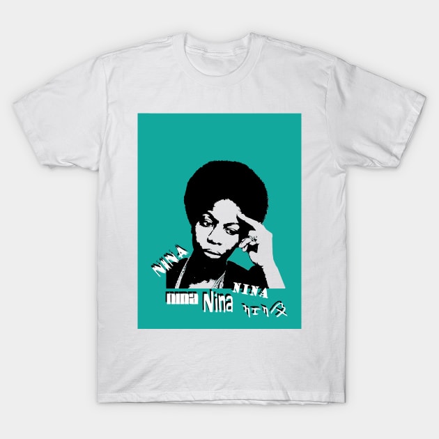 Nina Simone T-Shirt by polobontinck